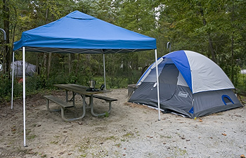 Neuse River campground Croatan National Forest