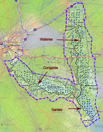 Cowasee Basin Map